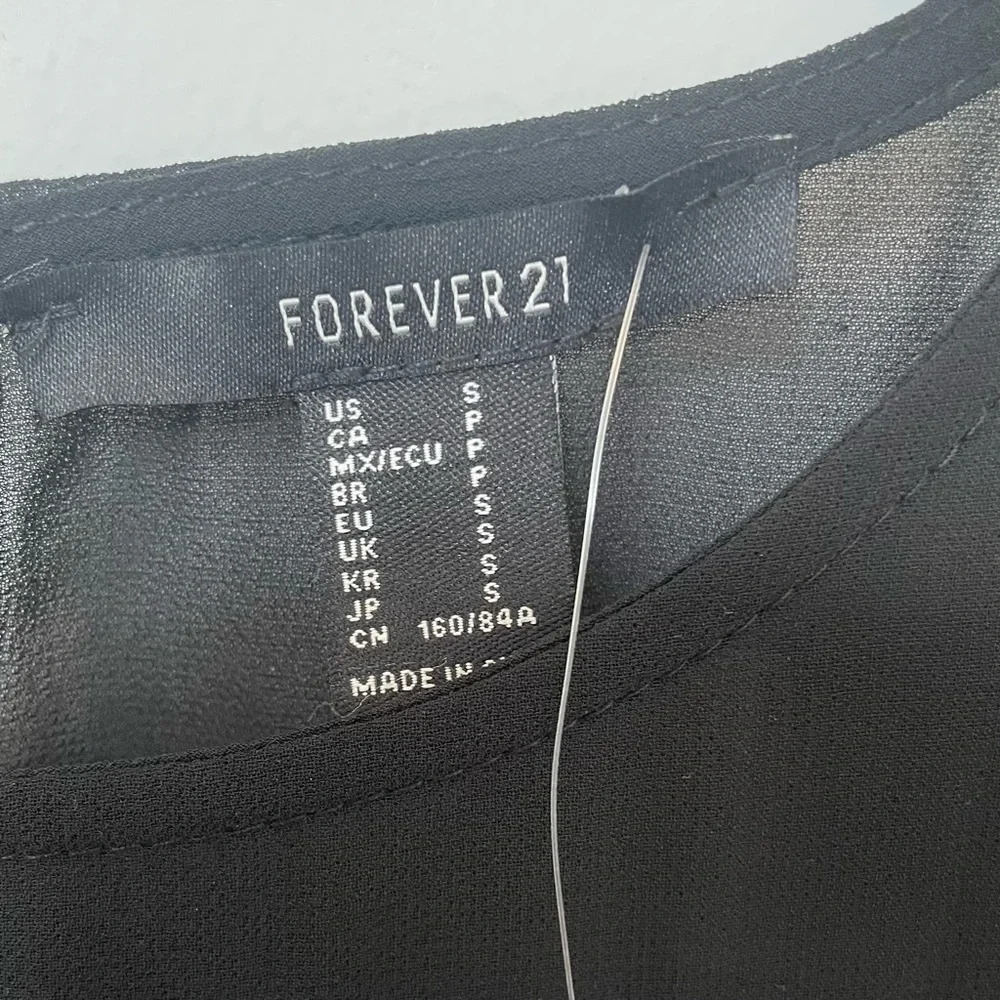 Forever21 Black Short Sleeve Woven Dress - Picture 5 of 11